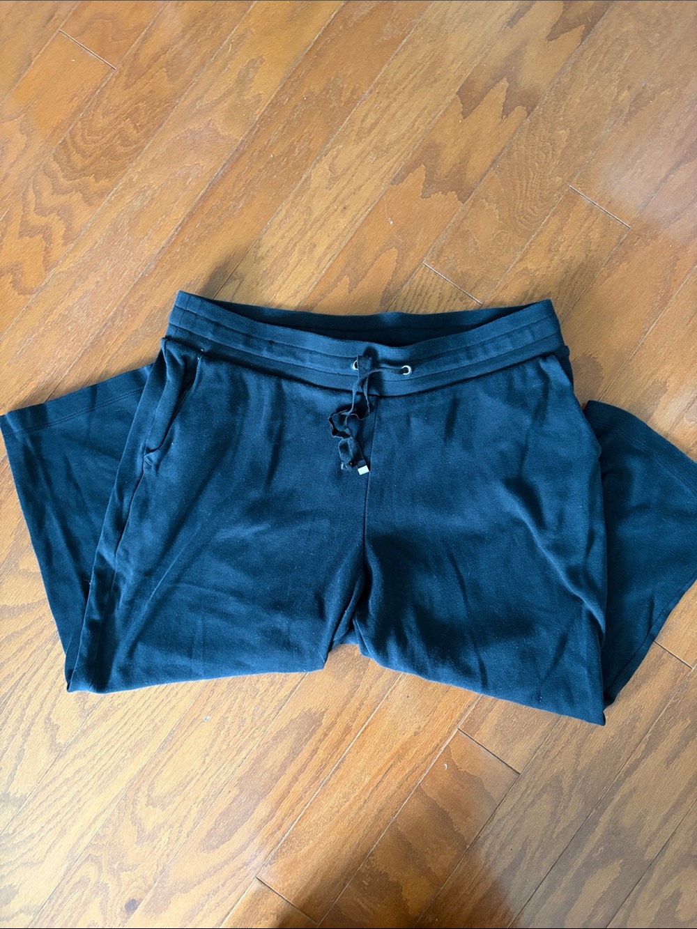croft & barrow Black Cropped Drawstring Pants